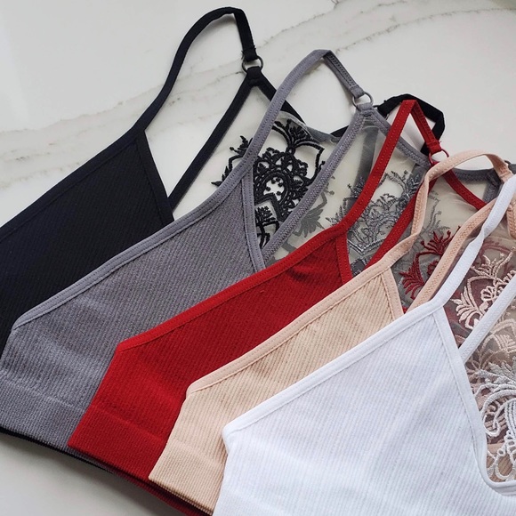 🔥BESTSELLER🔥Black tattoo mesh bralette - Picture 12 of 15